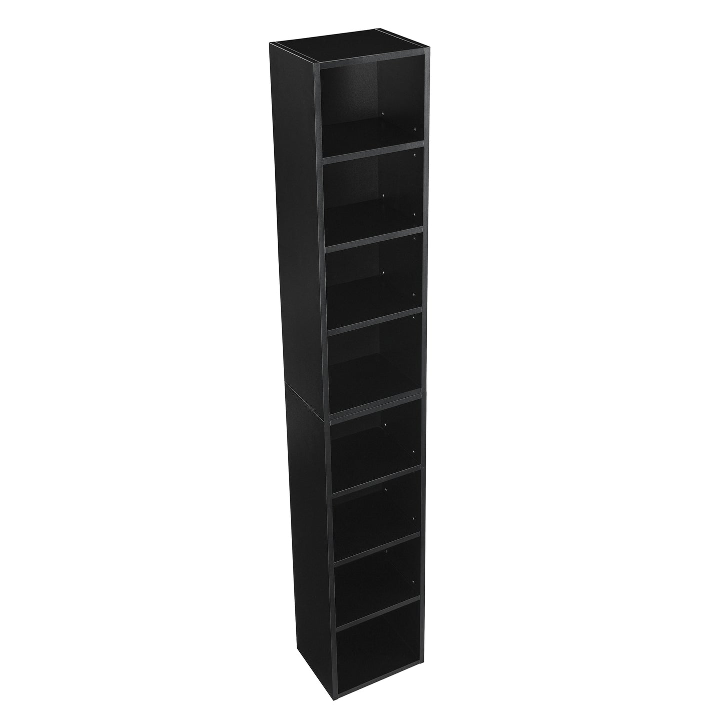 8-Tier CD/DVD Slim Storage Cabinet With Adjustable Shelves - Ukerr Home