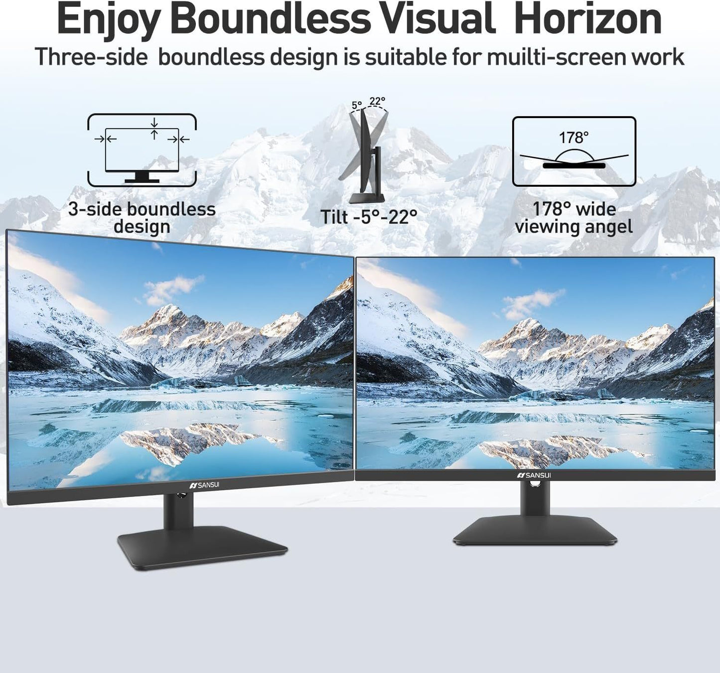 24 inch IPS FHD 1080P 75HZ HDR10 Computer Monitor