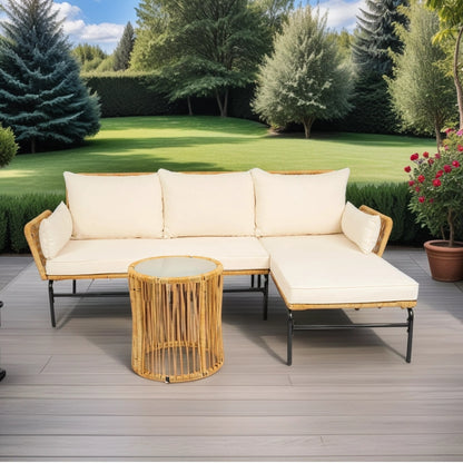 3 Pieces Outdoor Patio Wicker Furniture Sets