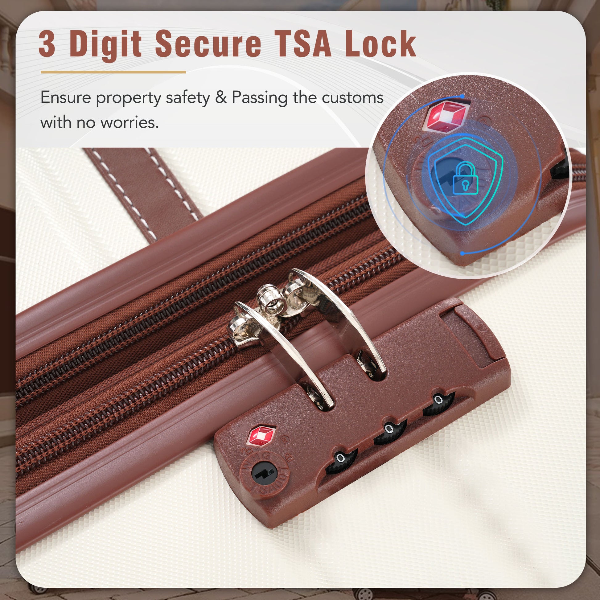 20 IN Luggage 1 Piece with TSA lock - Ukerr Home
