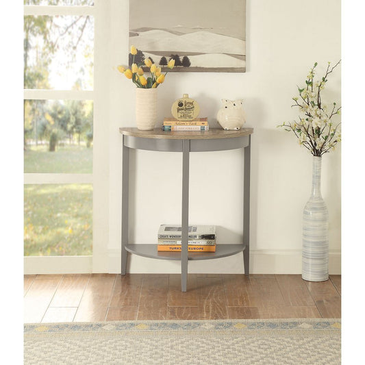 Console Table in Grey （Oak & Grey） - Ukerr Home