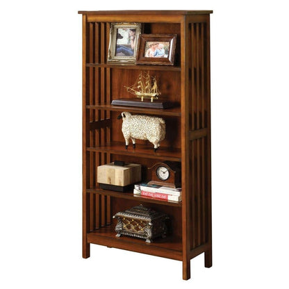 Gorgeous Styling Antique Oak Finish 1pc Media Shelf