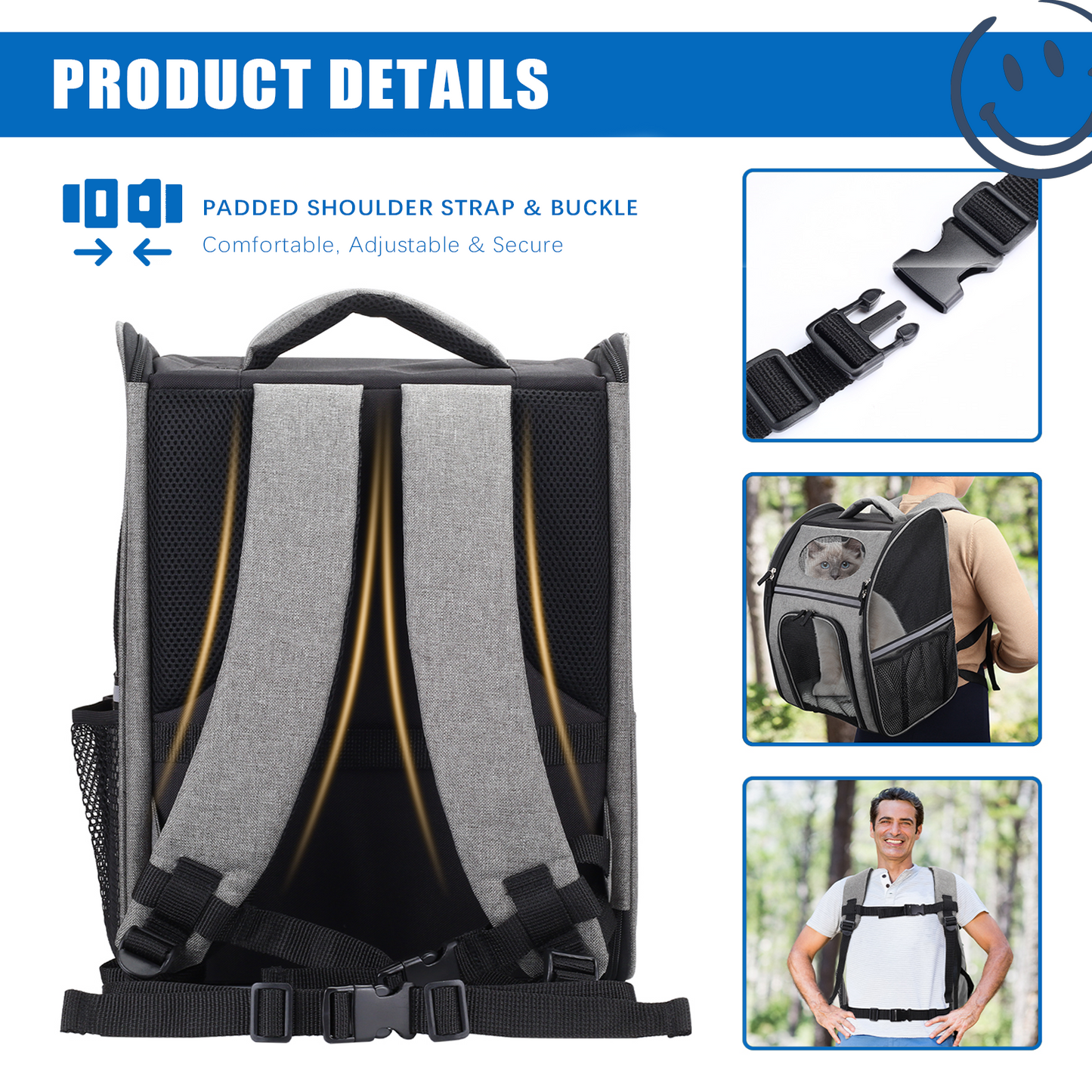 Pet Carrier Backpack for Large/Small Cats and Dogs, Puppies - Ukerr Home