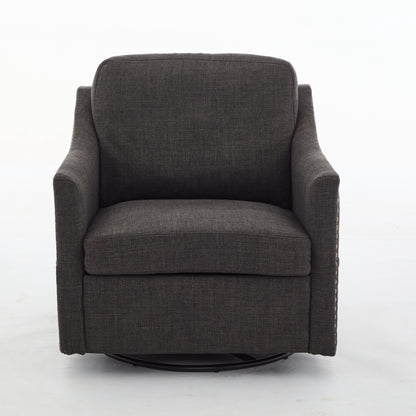 360 degree swivel rotating accent chair with USB
