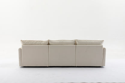 Modular Sectional Sofa, 100.39" x 34.65" 3-Seater Sofa