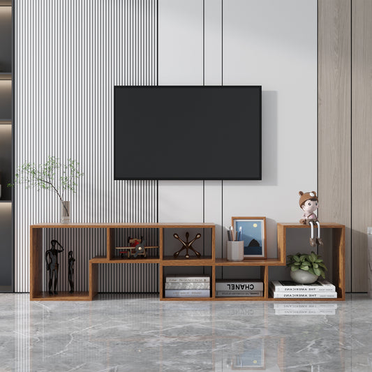 Double L-Shaped TV Stand,Display Shelf,Bookcase