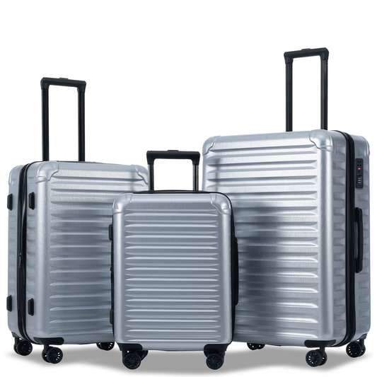 Luggage Sets New Model Expandable ABS+PC 3 Piece Sets