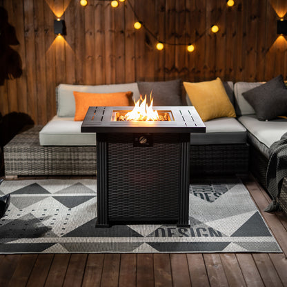 28inch Square Fire Pit Table