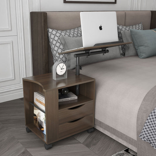 Height Adjustable Overbed End Table - Ukerr Home