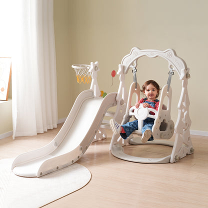 Toddler Slide and Swing Set 3 in 1 for Indoor & Outdoor - Ukerr Home