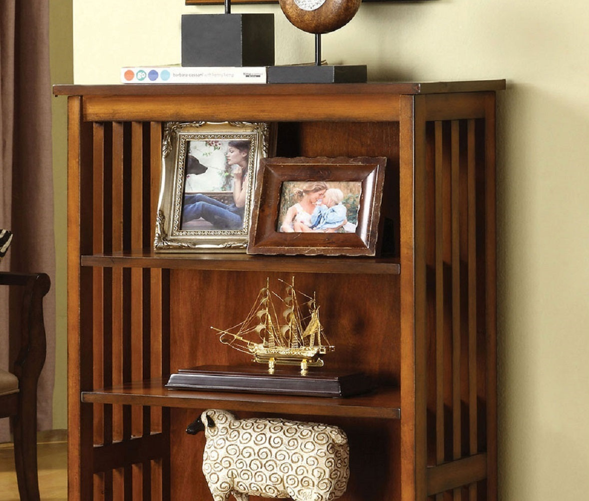 Gorgeous Styling Antique Oak Finish 1pc Media Shelf
