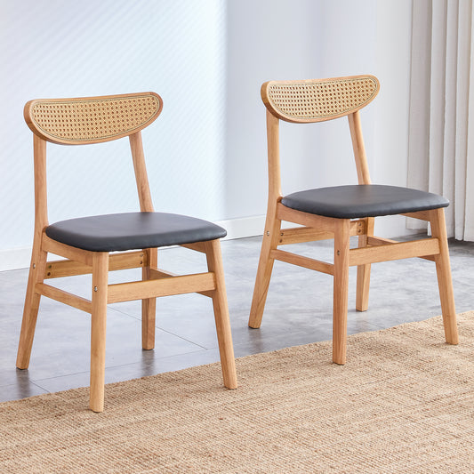 The stylish and durable solid wood dining chair