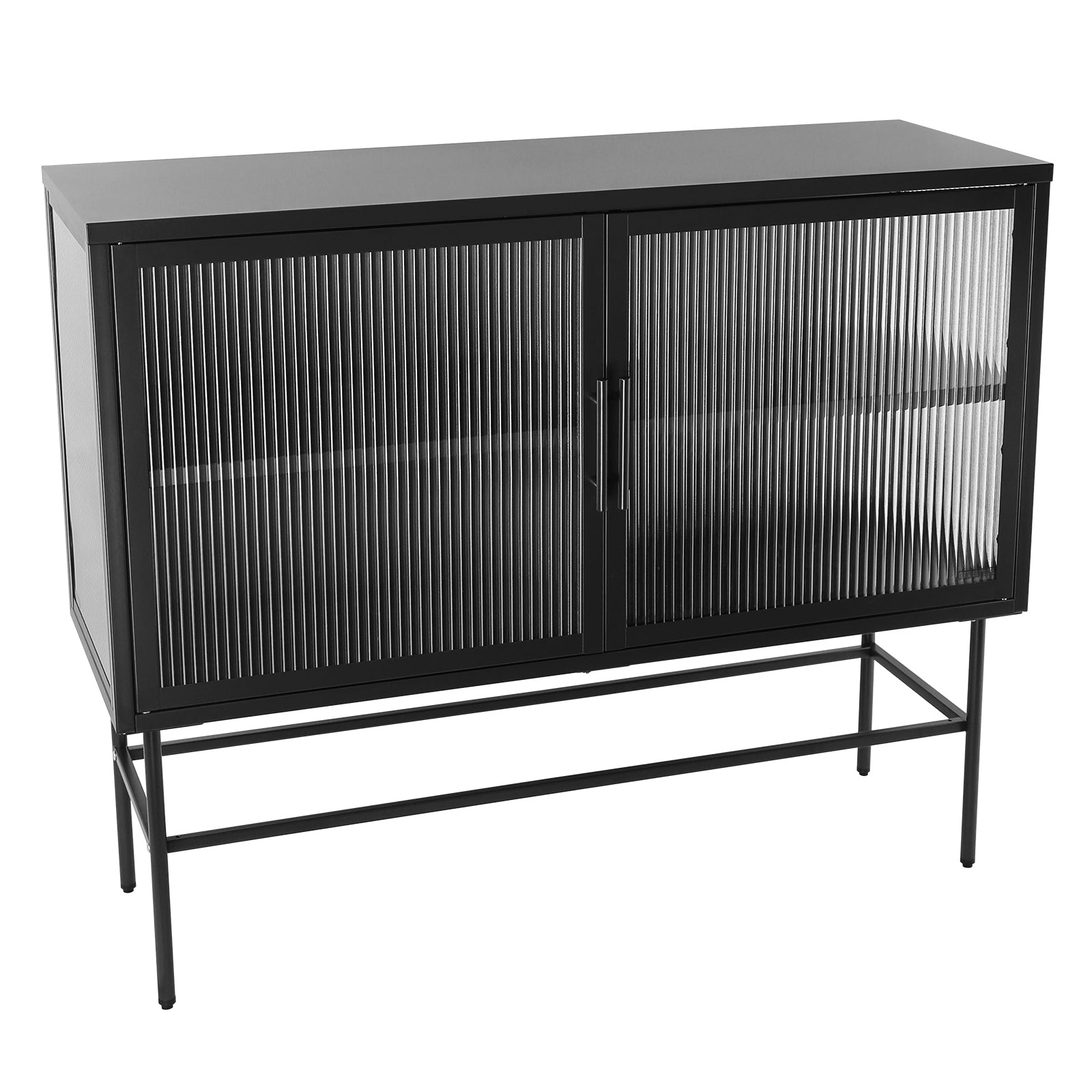 Kitchen Credenza Cabinet With Adjustable Shelf and Feet - Ukerr Home