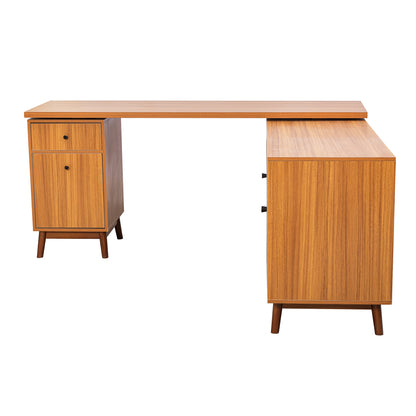 66.5" Modern L-shaped Executive Desk