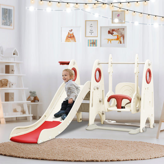 4 in 1 Toddler Slide and Swing Set - Ukerr Home