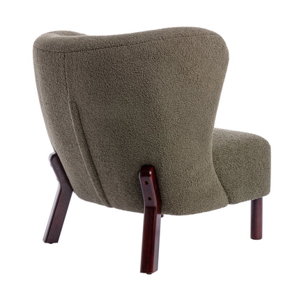 Accent Chair, Upholstered Armless Chair