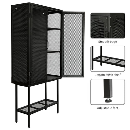 Anti-Tip Dust-free Storage Cabinet - Ukerr Home