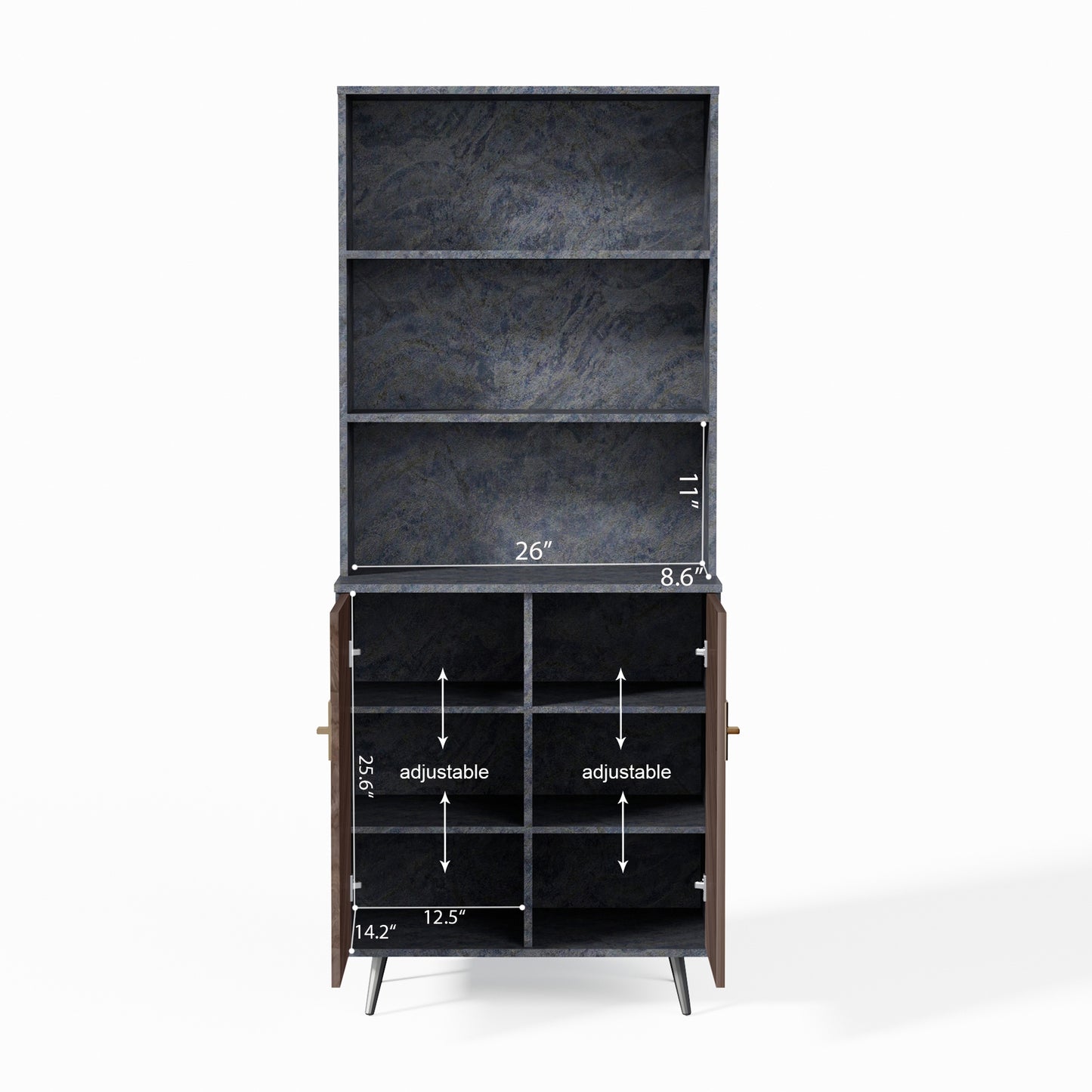 Accent Storage Cabinet with Doors - Ukerr Home