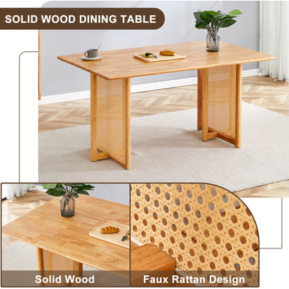 Chinese country retro solid wood dining table