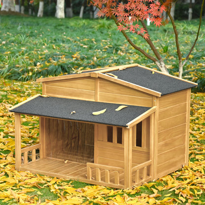 47.2" Wooden Dog House - Ukerr Home