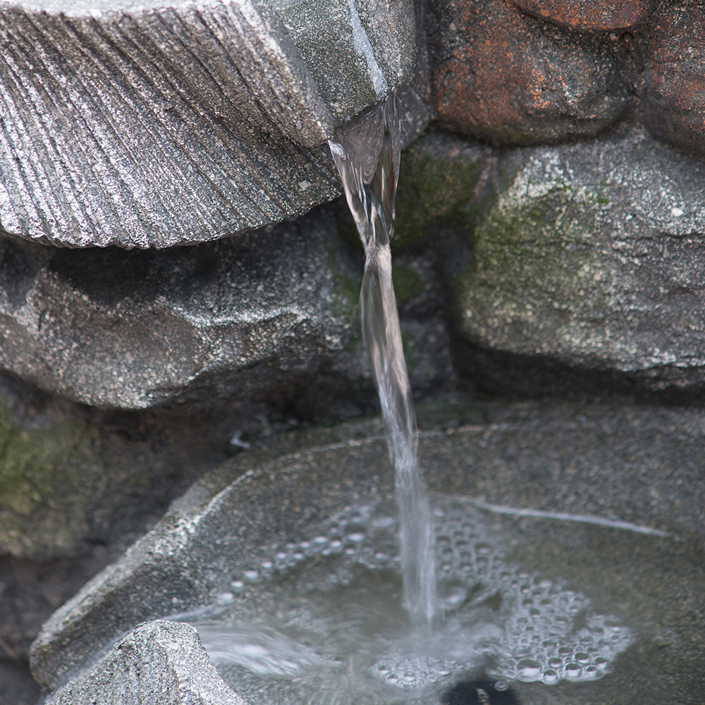 19x15x31.5" Indoor Outdoor Stone Water Fountain